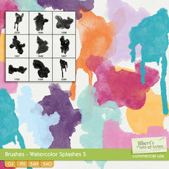 Brushes - Watercolor Splashes 5